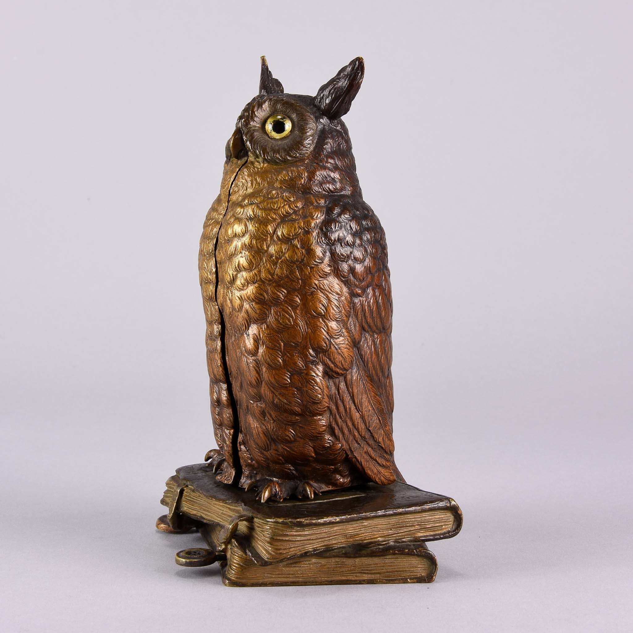 Franz Bergman Owl- Austrian Bronze - Hickmet Fine Arts