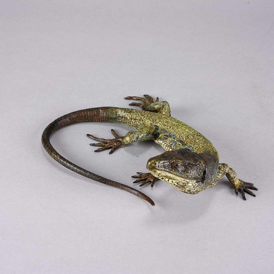 Franz Bergman Lizard- Austrian Bronze - Hickmet Fine Arts