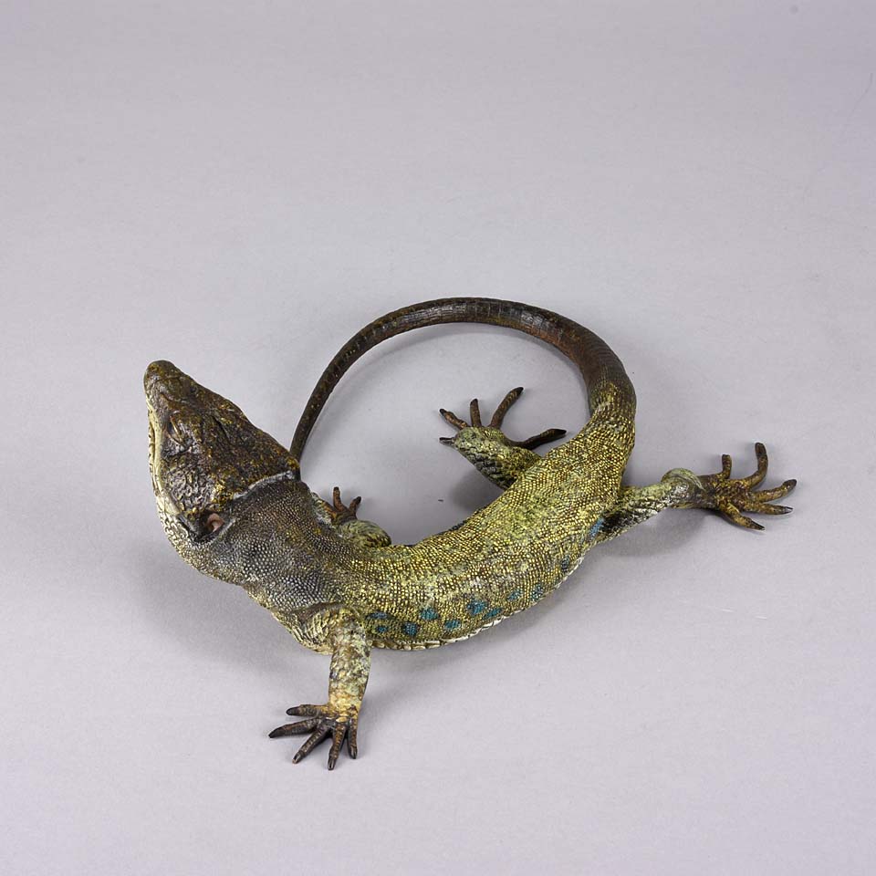 Franz Bergman Lizard- Austrian Bronze - Hickmet Fine Arts