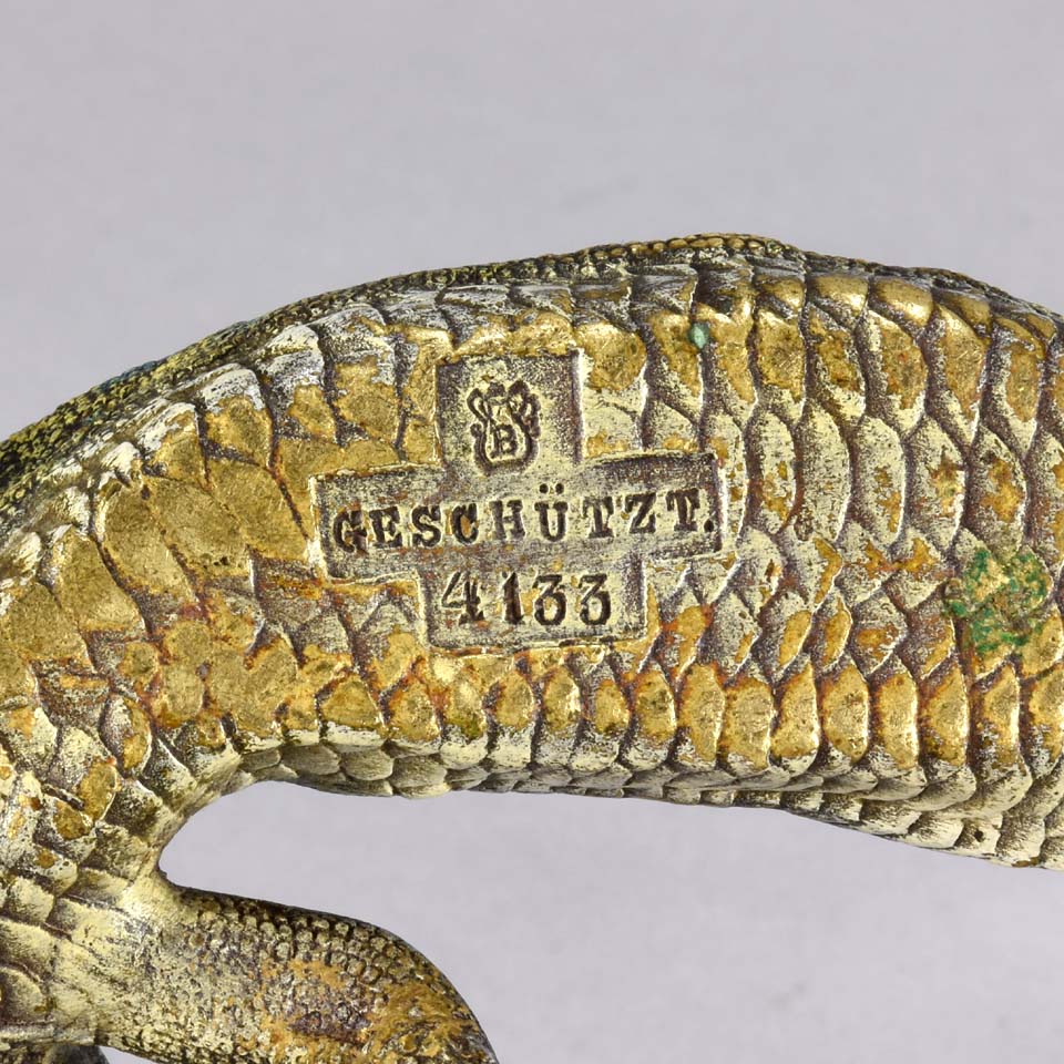 Franz Bergman Lizard- Austrian Bronze - Hickmet Fine Arts