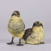Franz Bergman Chicks - Austrian Bronze Study - Hickmet Fine Arts