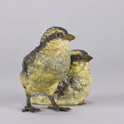 Franz Bergman Chicks - Austrian Bronze Study - Hickmet Fine Arts