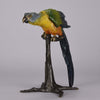 Bergman Parrot on a Branch - Franz Bergman Bronze - Hickmet Fine Arts