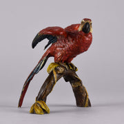 Franz Xavier Bergman Bronze - Macaw - Hickmet Fine Arts