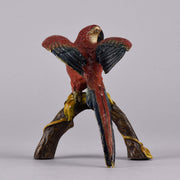 Franz Xavier Bergman Bronze - Macaw - Hickmet Fine Arts