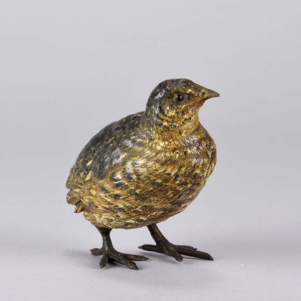 Franz Bergman Partridge - Austrian Bronze Bird - Hickmet Fine Arts
