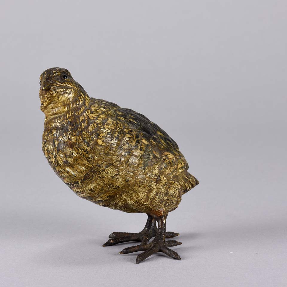 Franz Bergman Partridge - Austrian Bronze Bird - Hickmet Fine Arts