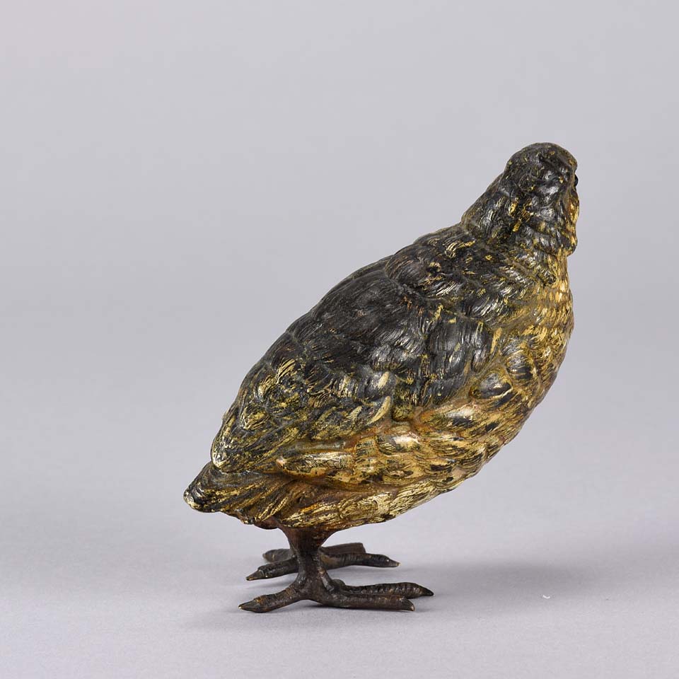 Franz Bergman Partridge - Austrian Bronze Bird - Hickmet Fine Arts