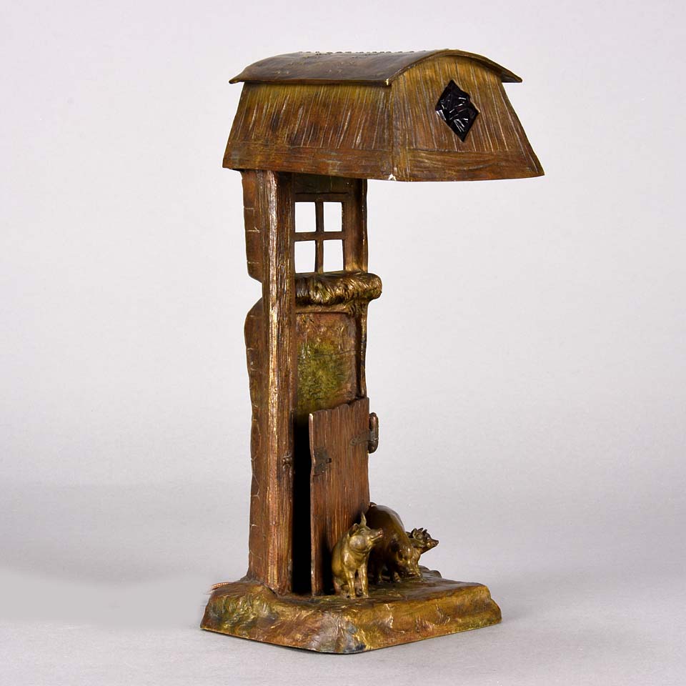Bergman Lamp - Pig Family Lamp Franz Bergman - Hickmet Fine Arts