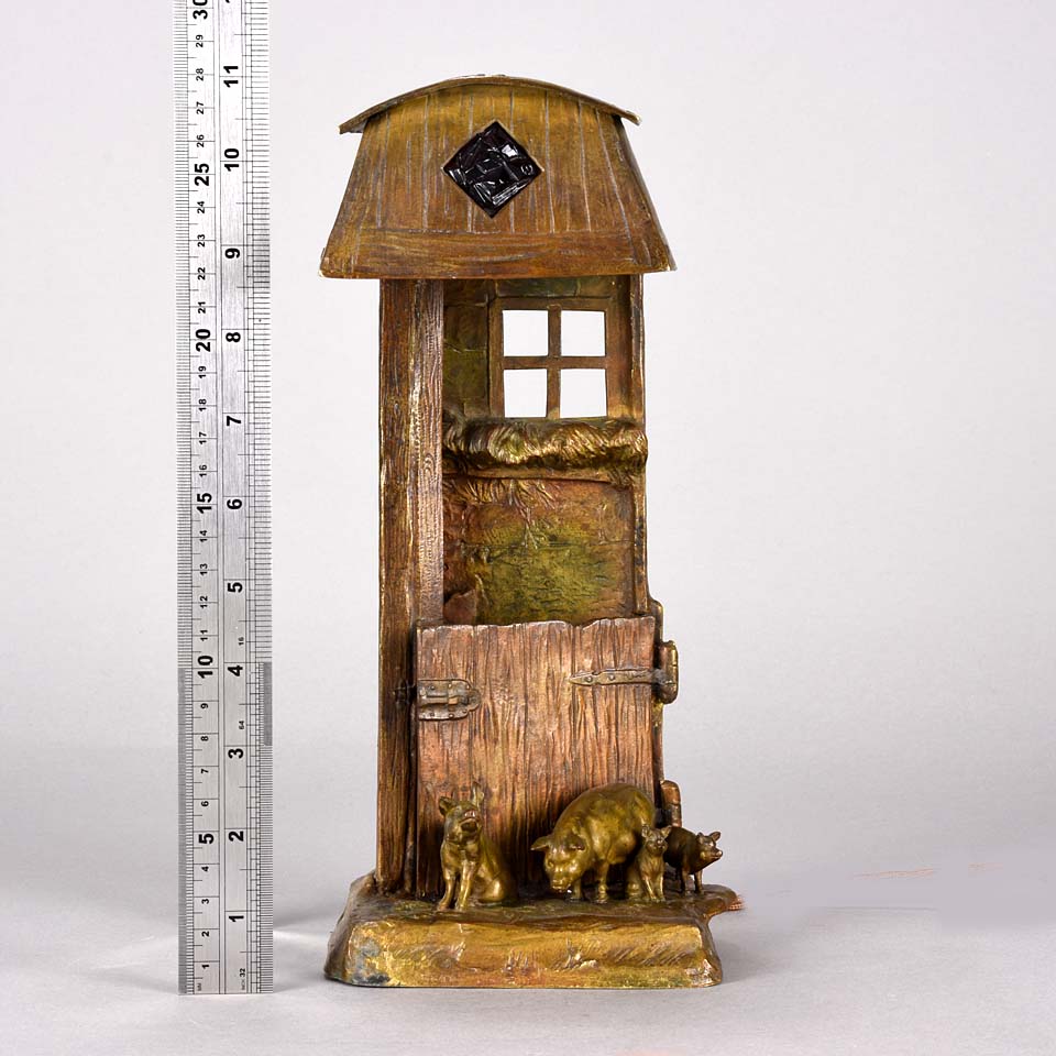 Bergman Lamp - Pig Family Lamp Franz Bergman - Hickmet Fine Arts
