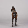 Bergman Horse - Austrian Bronze 'Saddled Horse' by Franz Bergman