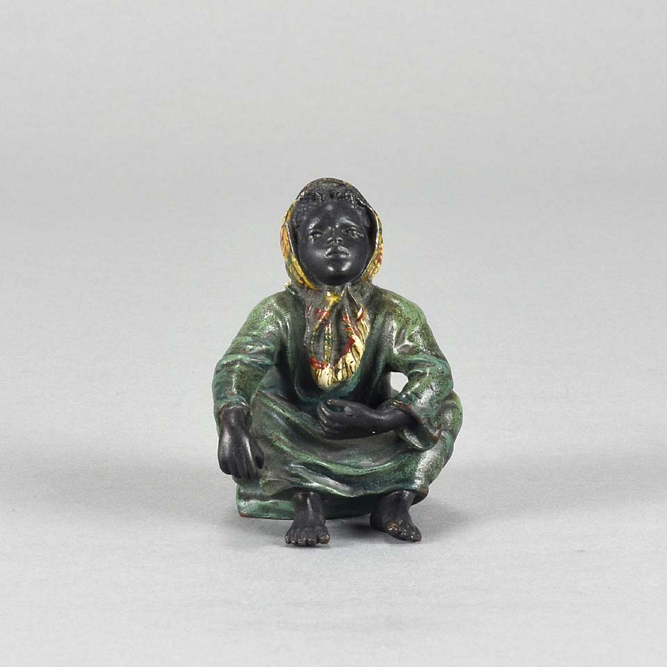 Austrian Bronze Franz Bergman Arab Girl