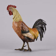 Franz Bergman Standing Cockerel Bronze 