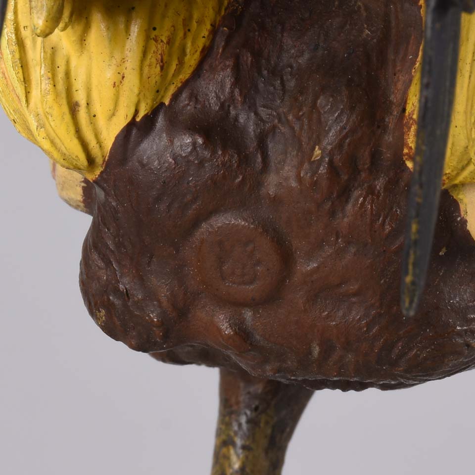 Franz Bergman Standing Cockerel Bronze 