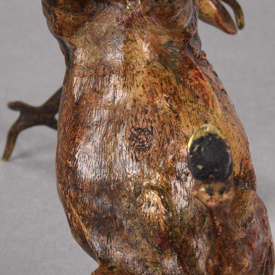 Bergman Stag- Austrian Bronze Study by Franz Bergman