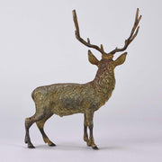 Franz Bergman Stag - Austrian Bronze - Hickmet Fine Arts