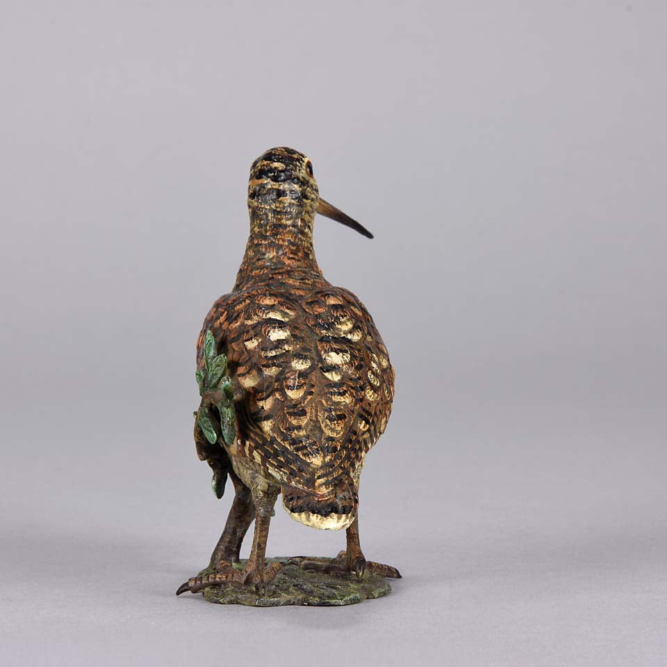 Franz Bergman Woodcock - Austrian Bronze - Hickmet Fine Arts