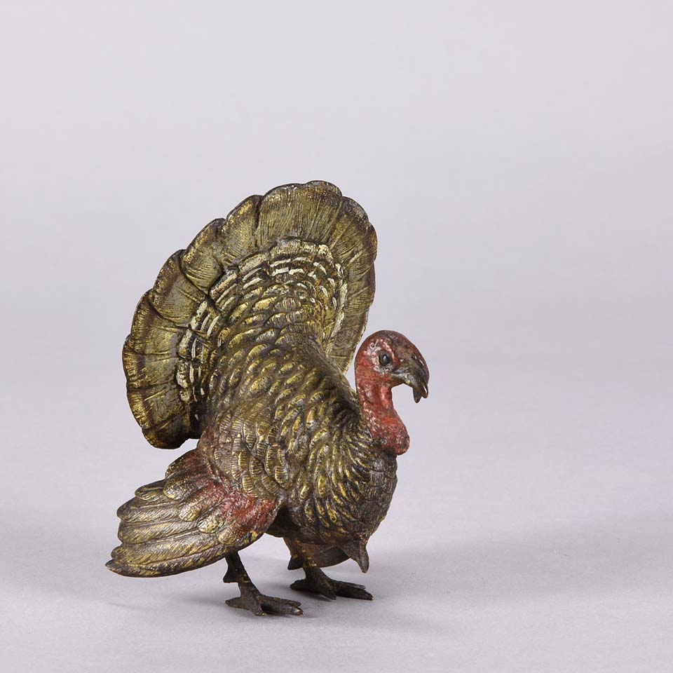 Franz Xavier Bergman Bronze Turkey - Austrian Bronze - Hickmet FIine Arts