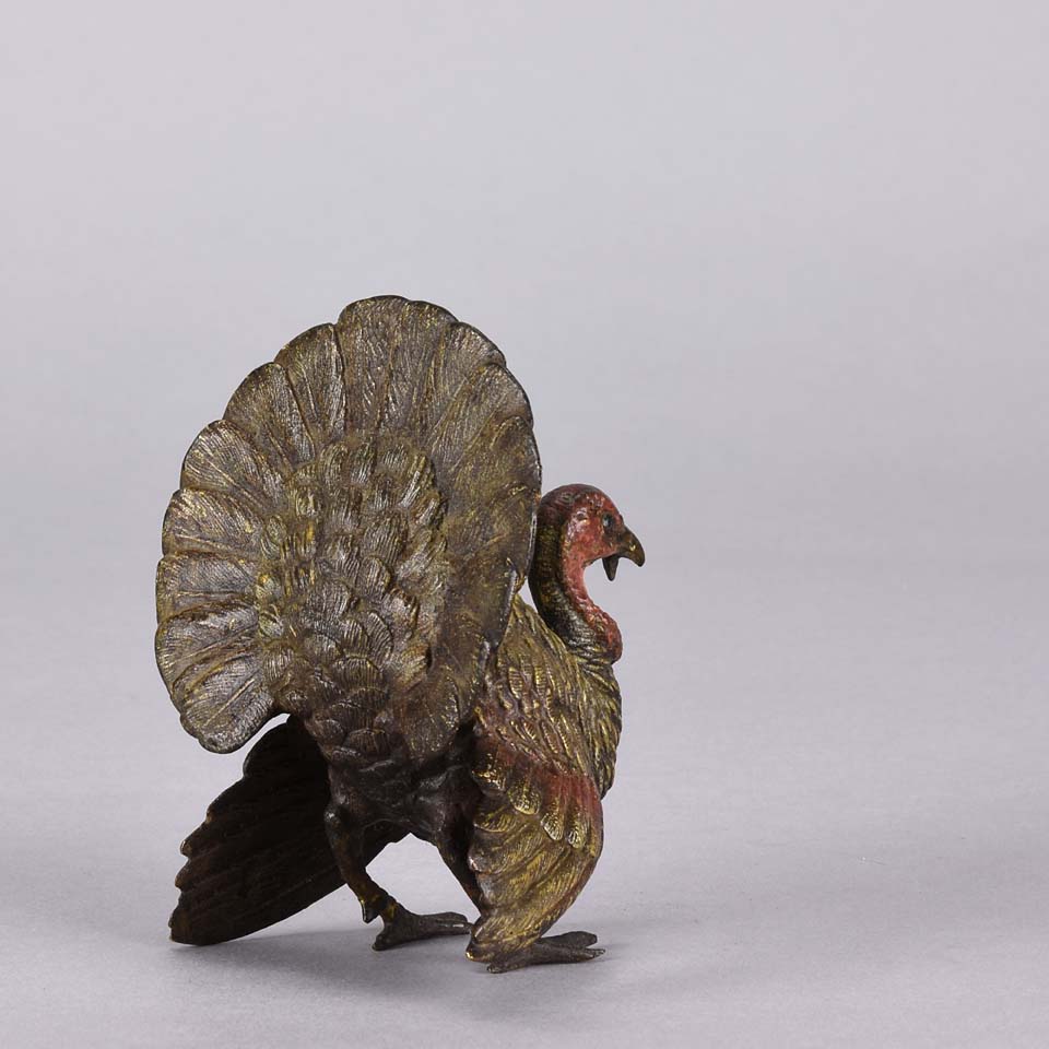 Franz Xavier Bergman Bronze Turkey - Austrian Bronze - Hickmet
