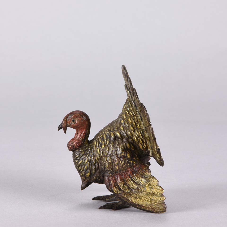 Franz Xavier Bergman Bronze Turkey - Austrian Bronze - Hickmet FIine Arts