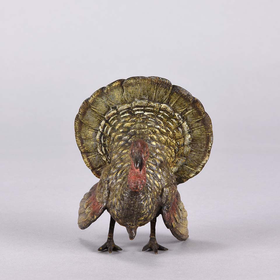 Franz Xavier Bergman Bronze Turkey - Austrian Bronze - Hickmet FIine Arts