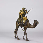 Bronze Camel with Warrior by Bergman