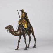 Bronze Camel with Warrior by Bergman