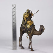Bronze Camel with Warrior by Bergman