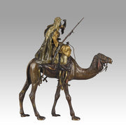 Bronze Camel with Warrior by Bergman