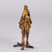 Franz Bergman Bronze - Camel with Arab Warrior  - Hickmet Fine Arts