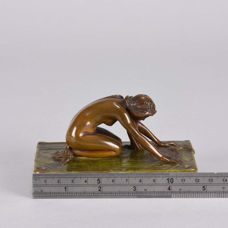 Bergman Erotic Bronze - Woman on a Book - Hickmet Fine Arts
