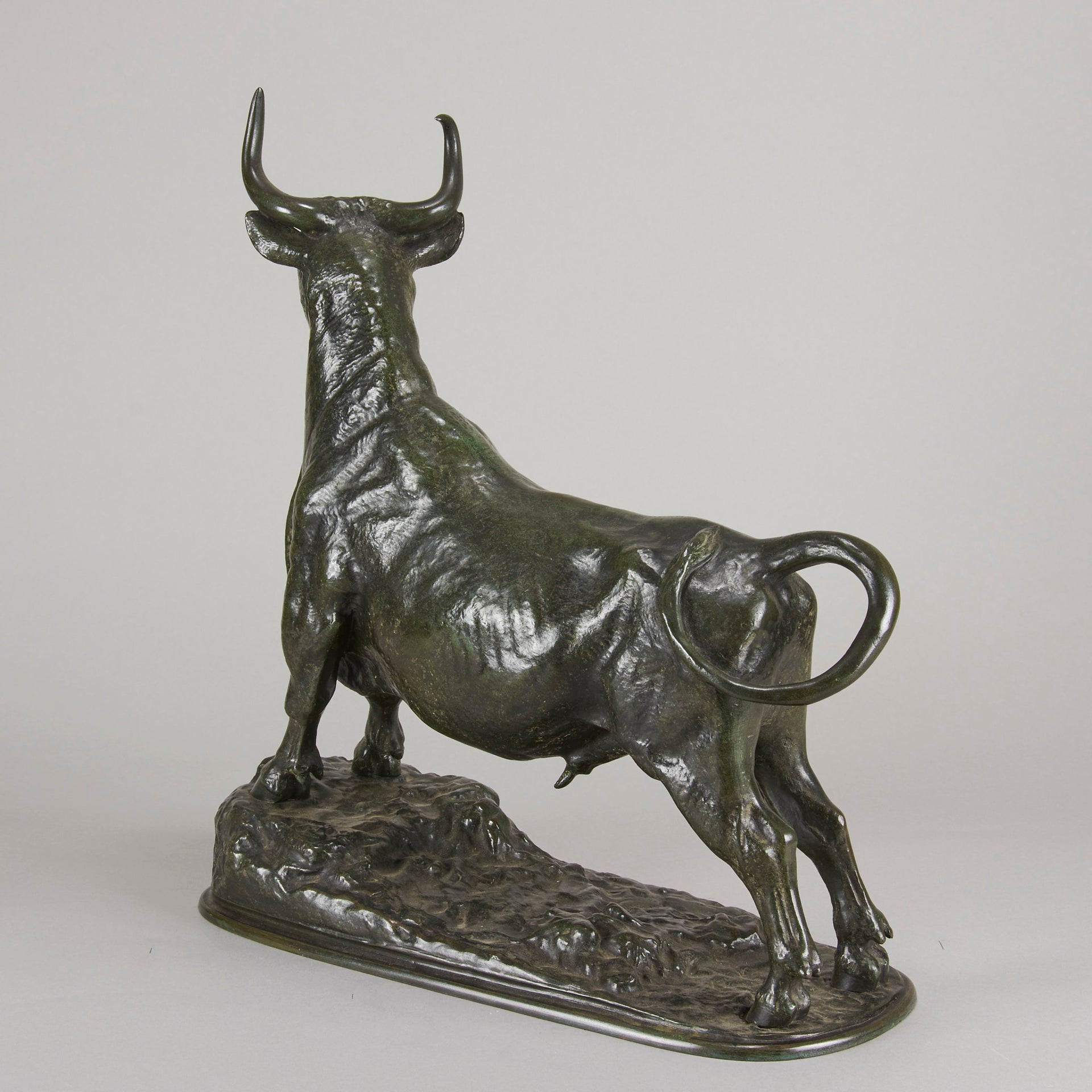 Fratin bronze bull - Animaliers - Antique Bronze - Hickmet Fine Arts