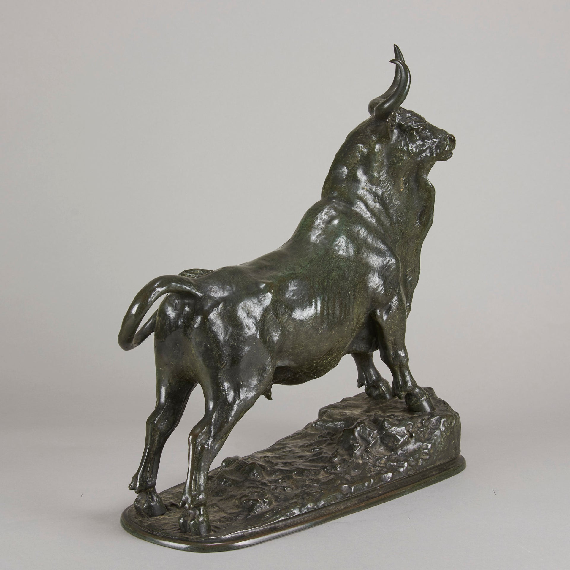 Fratin bronze bull - Animaliers - Antique Bronze - Hickmet Fine Arts