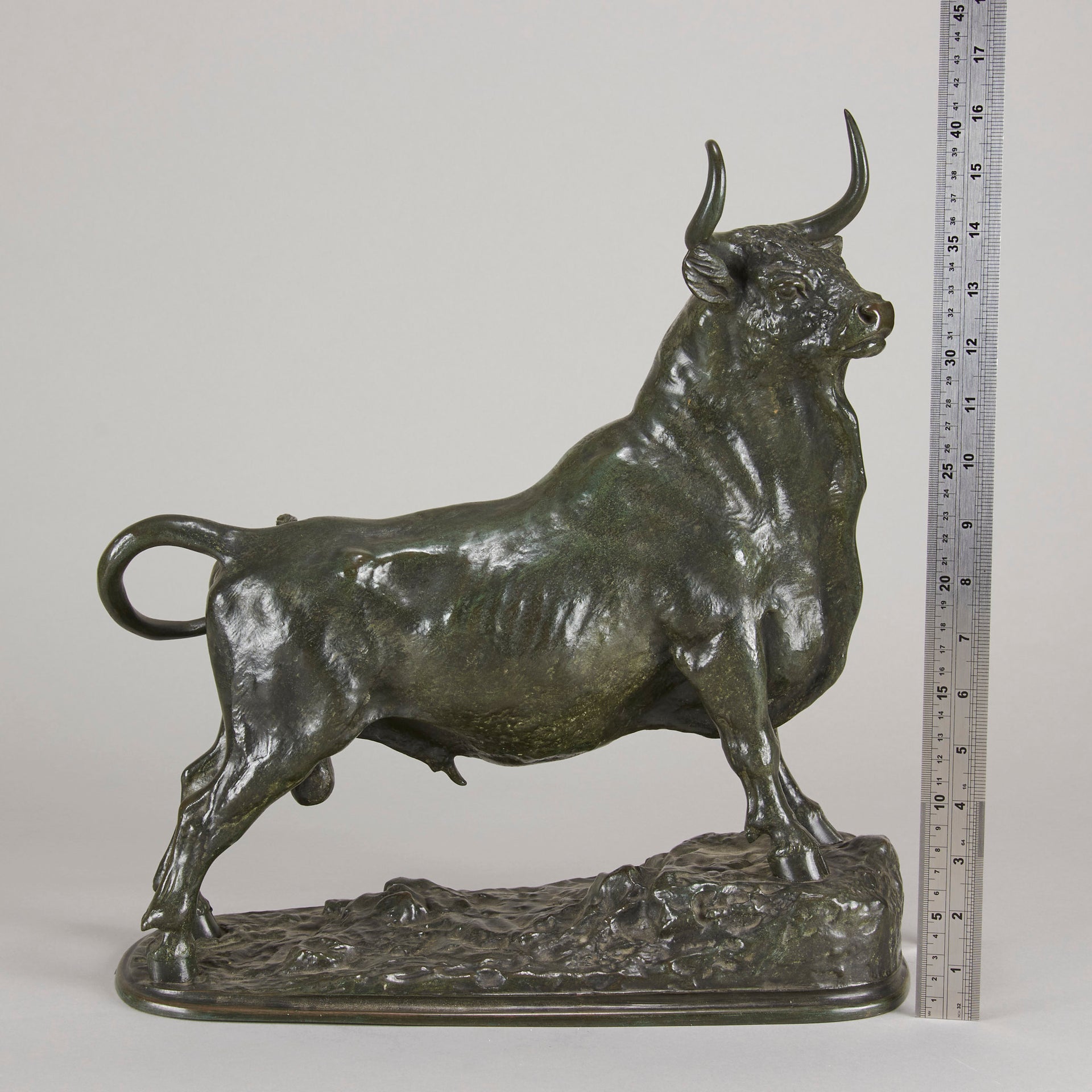 Fratin bronze bull - Animaliers - Antique Bronze - Hickmet Fine Arts