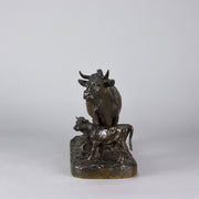 Christophe Fratin Cow & Calf - Animalier Bronze - Hickmet Fine Arts