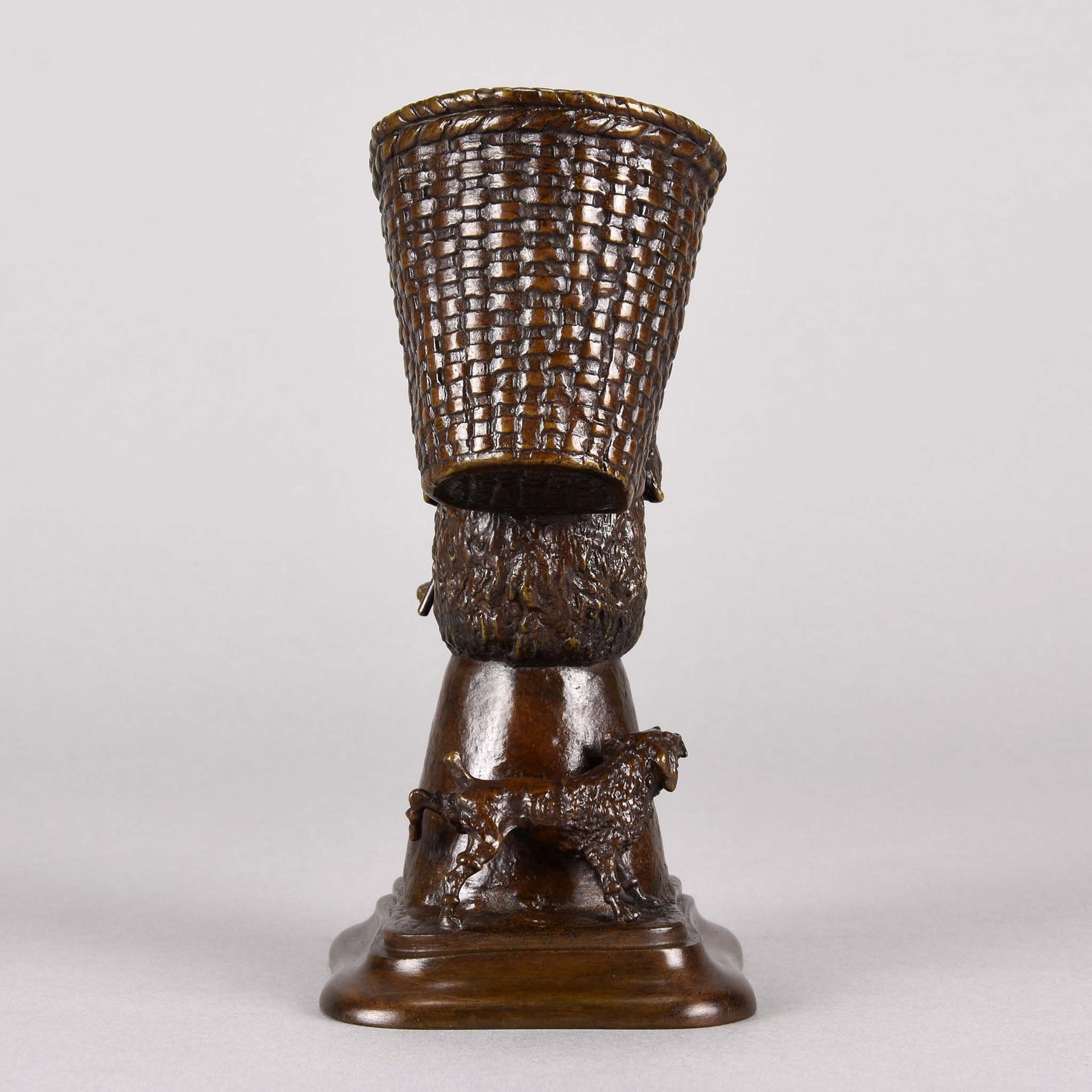 Bear and dog bronze by fratin