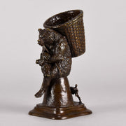 Bear and dog bronze by fratin