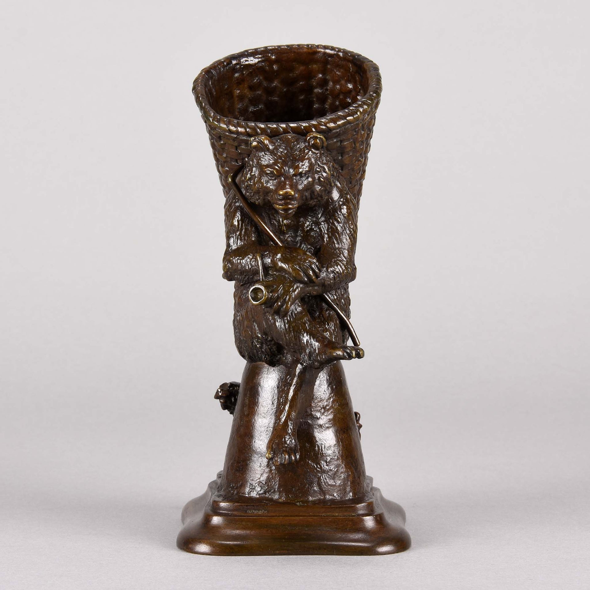 Bear and dog bronze by fratin