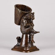 Bear and dog bronze by fratin