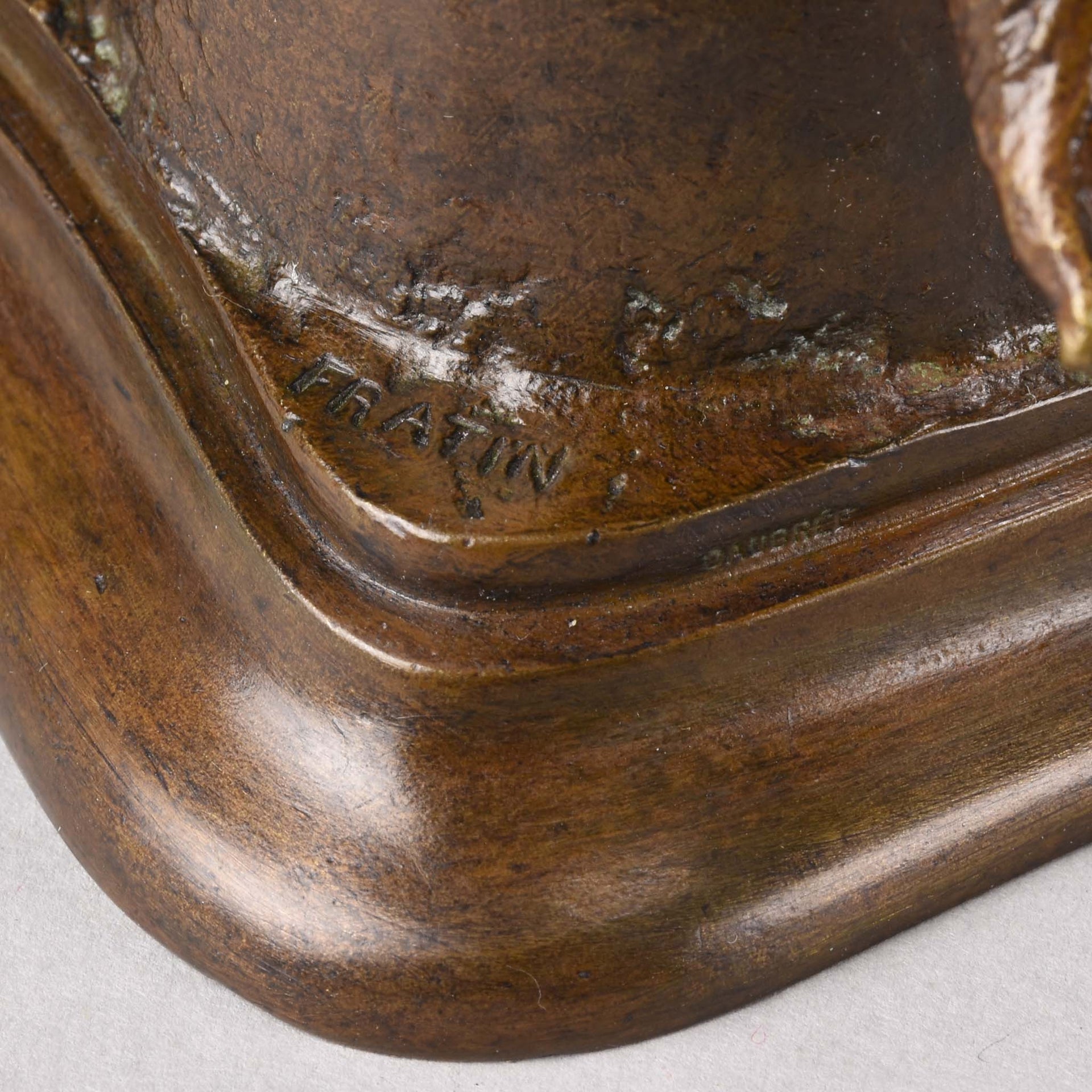 Bear and dog bronze by fratin