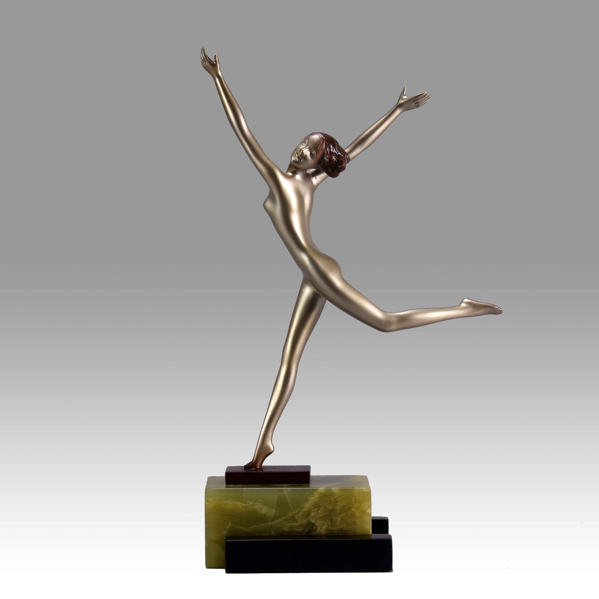 Lorenzl Bronze -  Freedom - Josef Lorenzl Art Deco Bronze - Hickmet Fine Arts