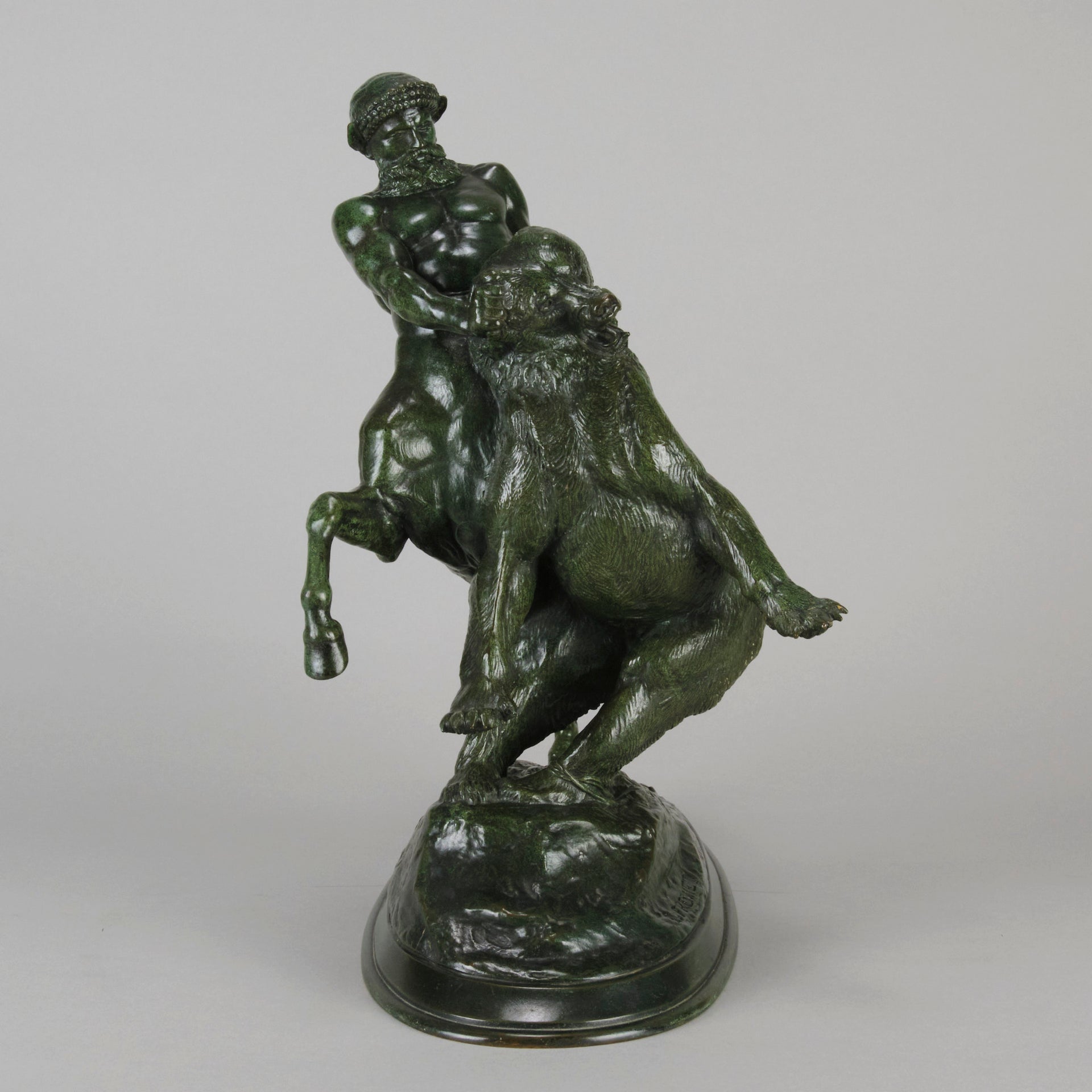 Centaur and Bear Bronze by Emmanuel Fremiet - Animaliers - Antique Bronze  - Antique animal sculptures for sale - Hickmet Fine Arts