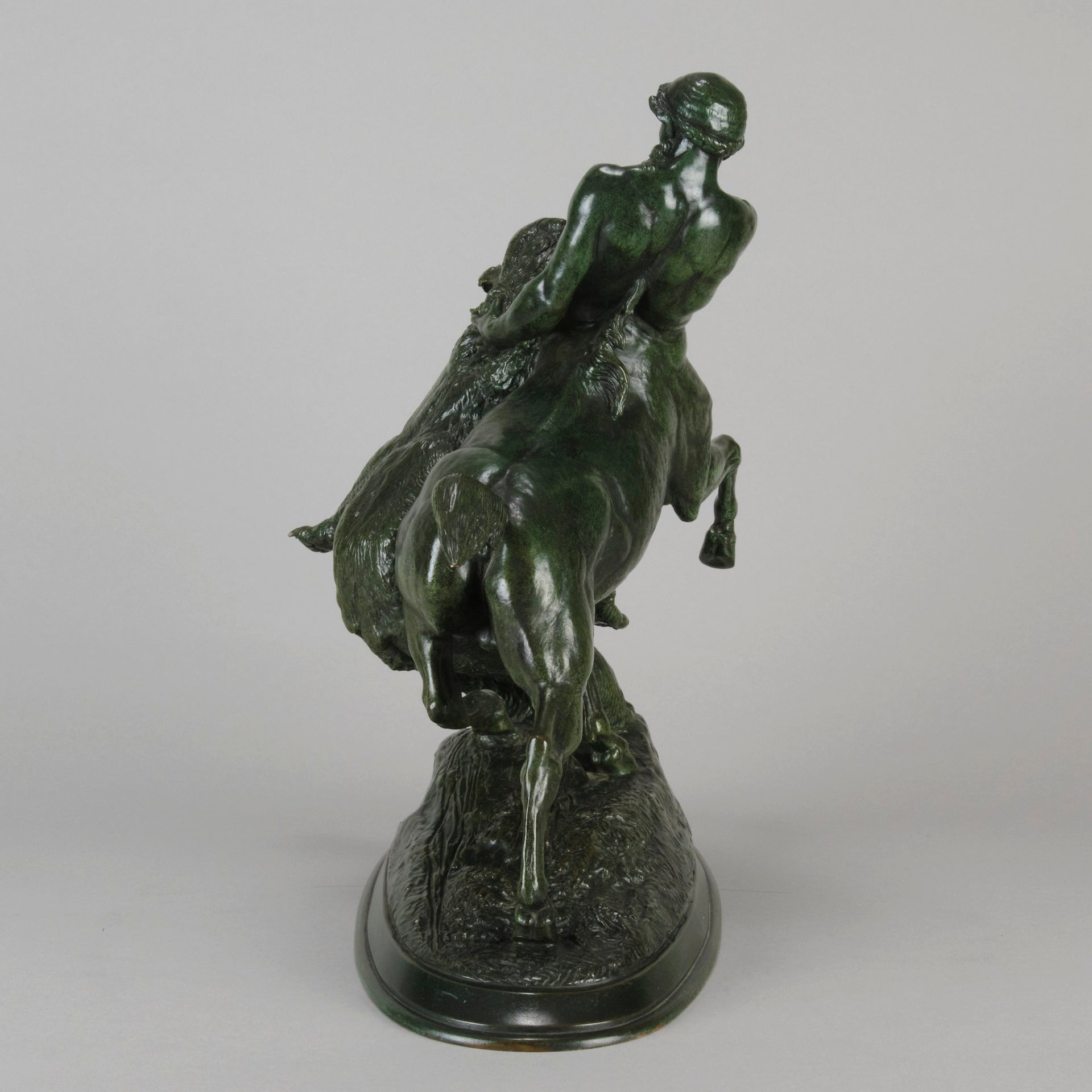 Centaur and Bear Bronze by Emmanuel Fremiet - Animaliers - Antique Bronze  - Antique animal sculptures for sale - Hickmet Fine Arts