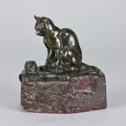 Emmanuel Fremiet Cat and Kitten - Animalier Bronze - Hickmet Fine Arts