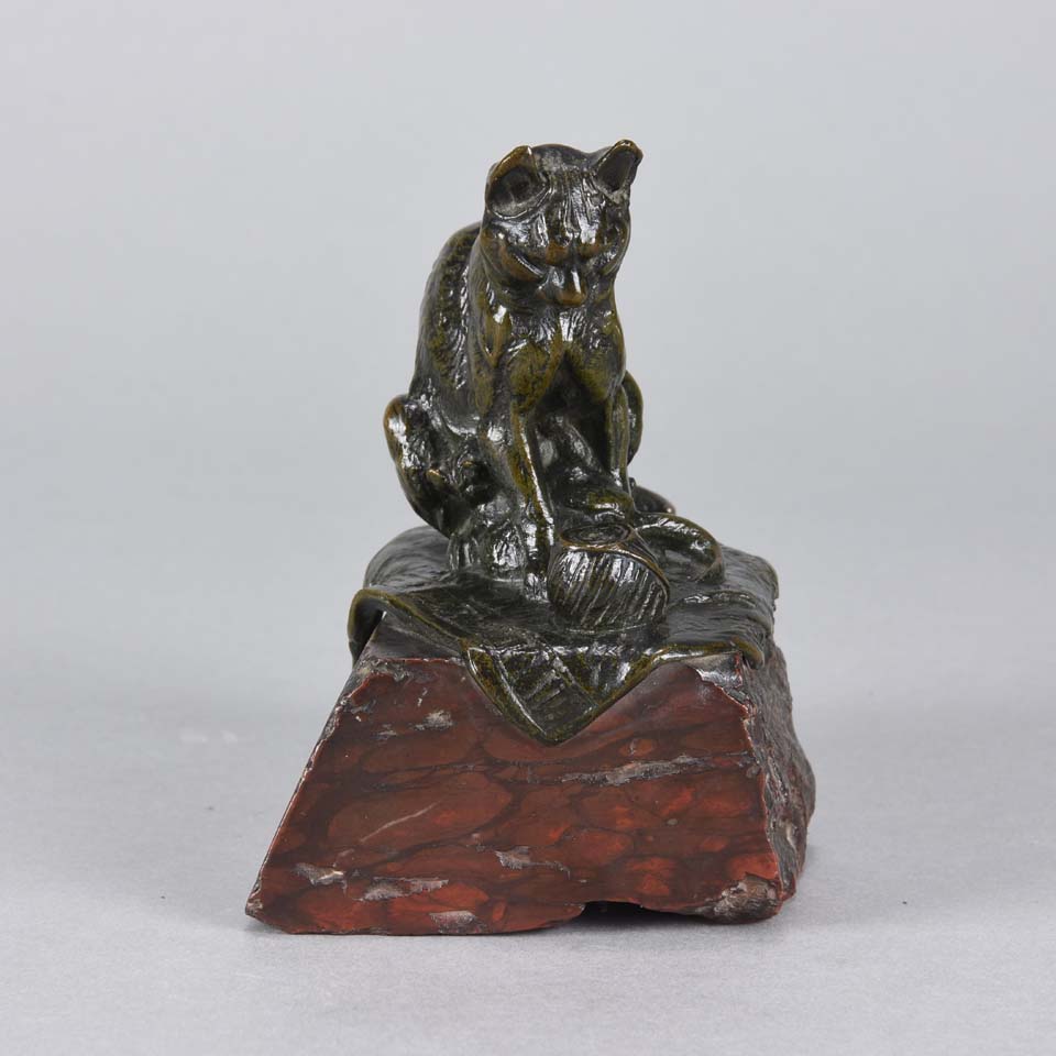 Emmanuel Fremiet Cat and Kitten - Animalier Bronze - Hickmet Fine Arts