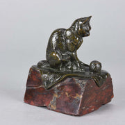 Emmanuel Fremiet Cat and Kitten - Animalier Bronze - Hickmet Fine Arts