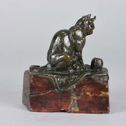 Emmanuel Fremiet Cat and Kitten - Animalier Bronze - Hickmet Fine Arts
