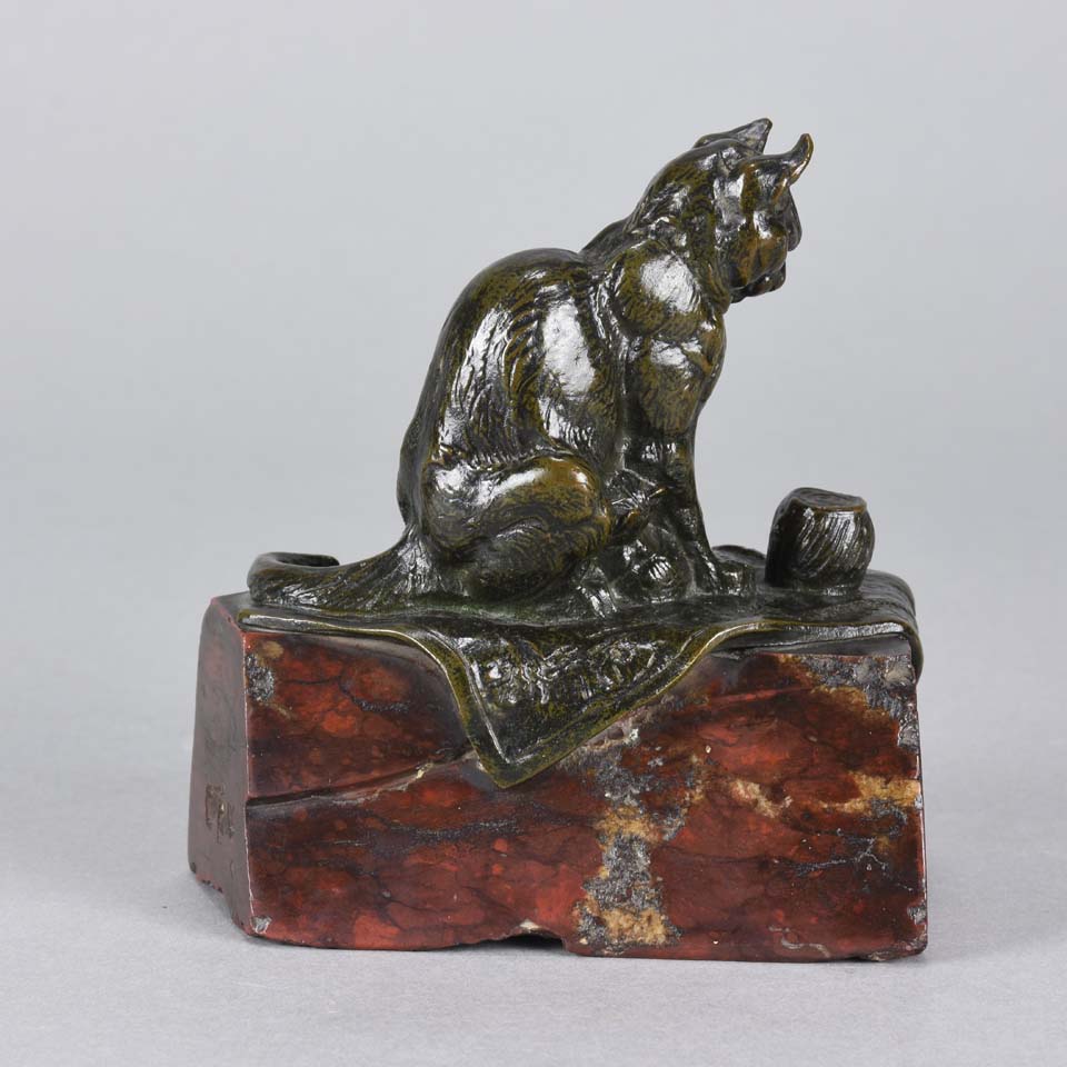 Emmanuel Fremiet Cat and Kitten - Animalier Bronze - Hickmet Fine Arts