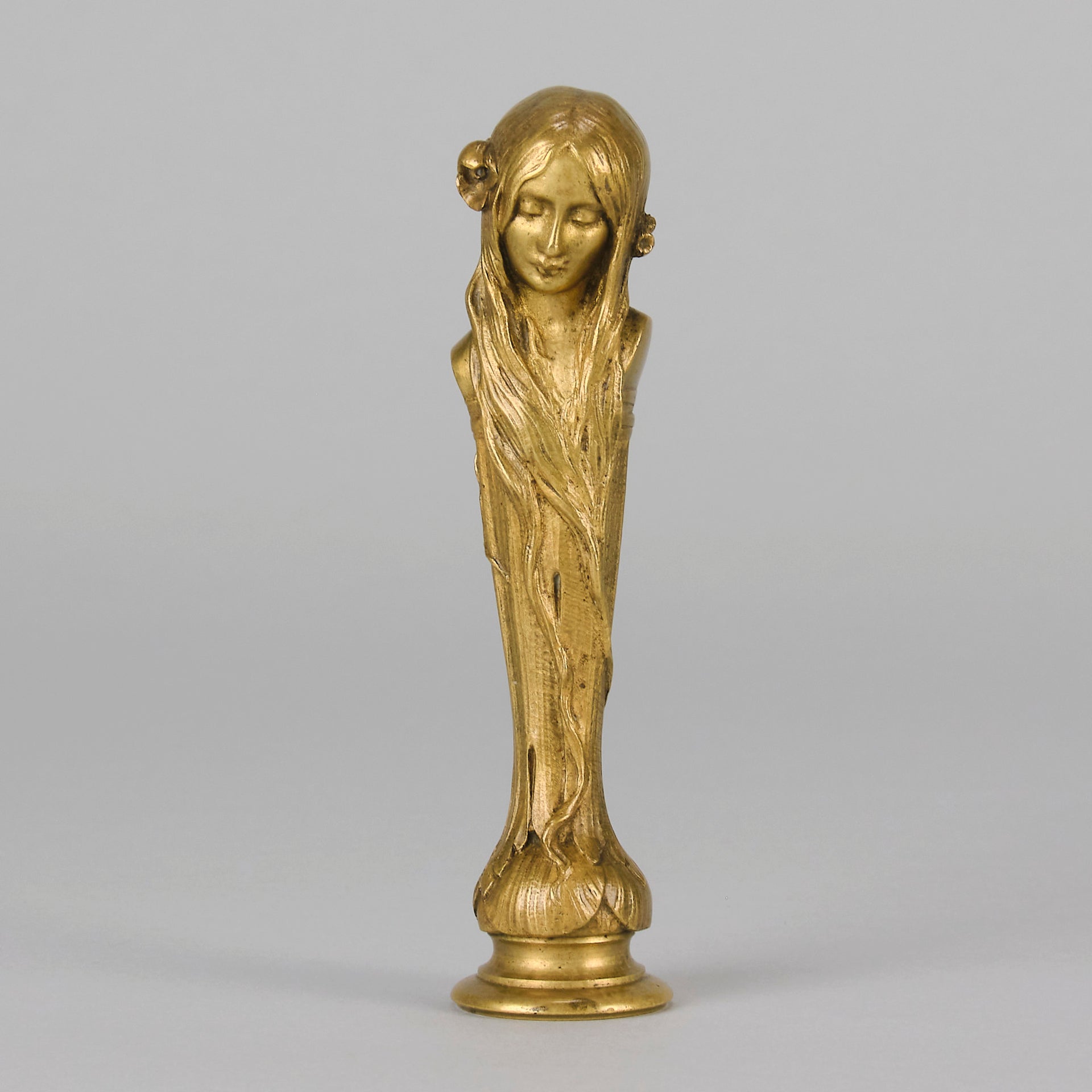 Bouval Desk Seal - Art Nouveau Bronze - Hickmet Fine Arts 