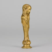 Bouval Desk Seal - Art Nouveau Bronze - Hickmet Fine Arts 